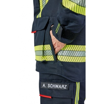 Ubranie bojowe FIRE FLEX – granatowo-złoty NOMEX® NXT (CNBOP) + napisy